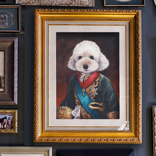 額縁付あり＊うちの子の肖像画＊手描き＊キャンバスにうちの子の似顔絵