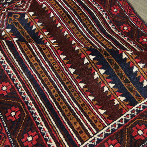 アフガニスタン ヴィンテージラグ オールド手織り絨毯 トライバルラグ