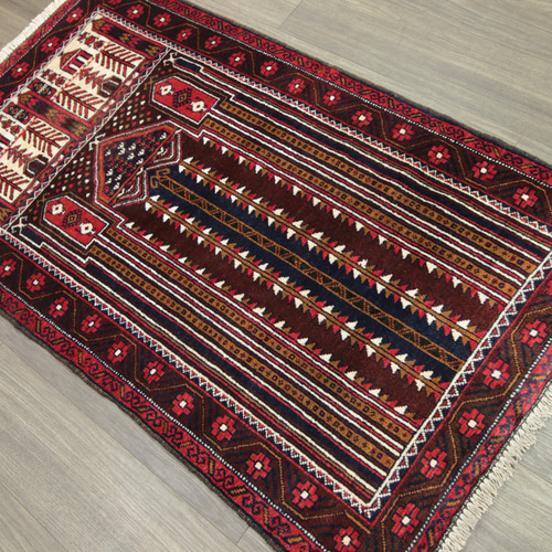 アフガニスタン ヴィンテージラグ オールド手織り絨毯 トライバルラグ