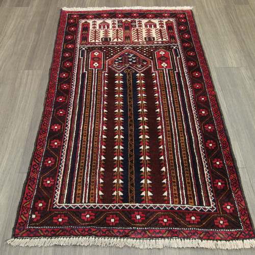 アフガニスタン ヴィンテージラグ オールド手織り絨毯 トライバルラグ