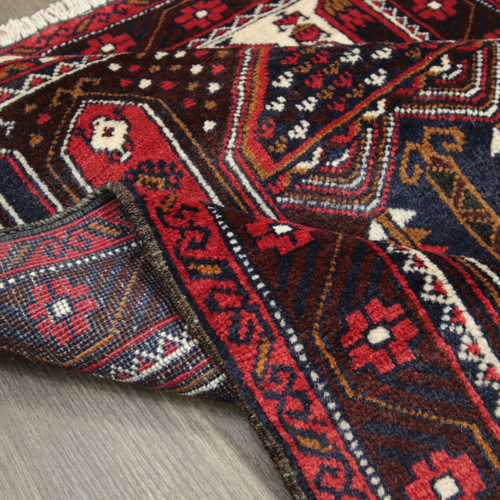 アフガニスタン ヴィンテージラグ オールド手織り絨毯 トライバルラグ