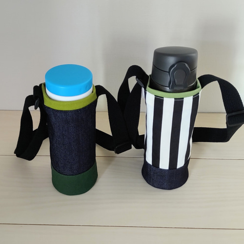 サイズオーダー】男の子☆水筒カバー · 水筒ホルダー 肩ひも取り外し