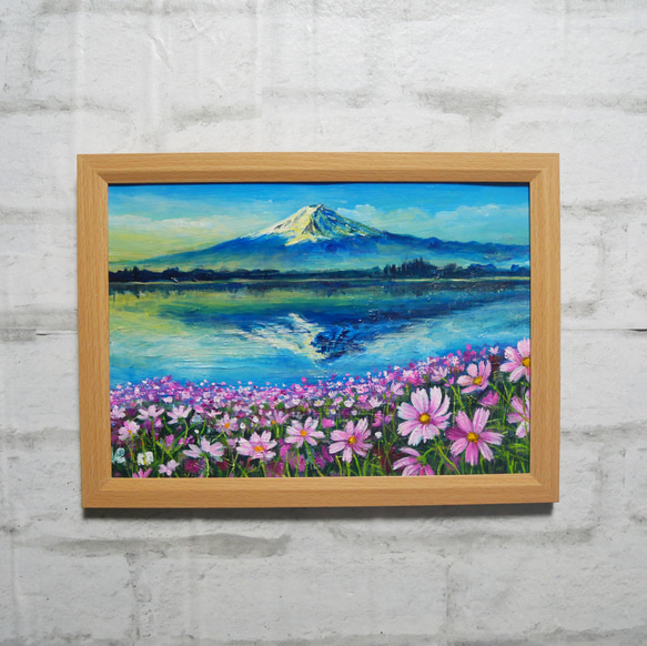 湖畔の朝の詩】油絵 油彩 油彩画 絵 絵画 絵 油絵 油彩 油彩画