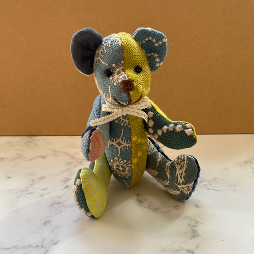 ミナペルホネンのファブリックの手作りベア ぬいぐるみ noel+ 通販