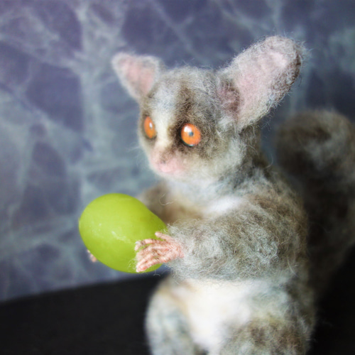 ショウガラゴ 猿 エキゾチックアニマル ドール 羊毛フェルト 送料無料