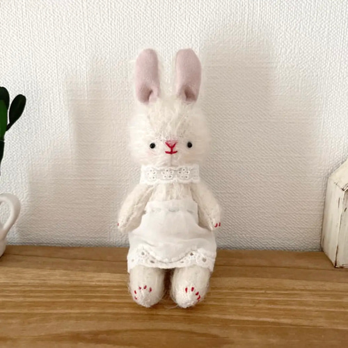 送料無料 テディベア うさぎ ウサギ ぬいぐるみ アンティーク モヘア