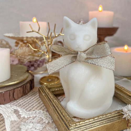 猫のキャンドル〉香りが選べるcandle＊ 雑貨 プレゼント ギフト ねこ