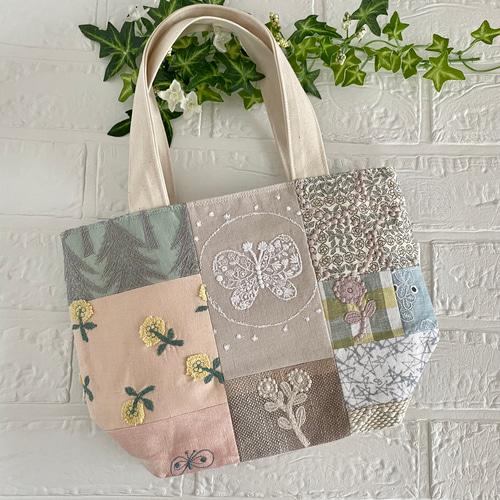 ミナペルホネン Sサイズ パッチワーク トートバッグ トートバッグ