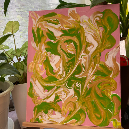 田渕眞兒 油絵 抽象画 抽象画シリーズ No.20- 田渕眞兒 油絵 抽象画