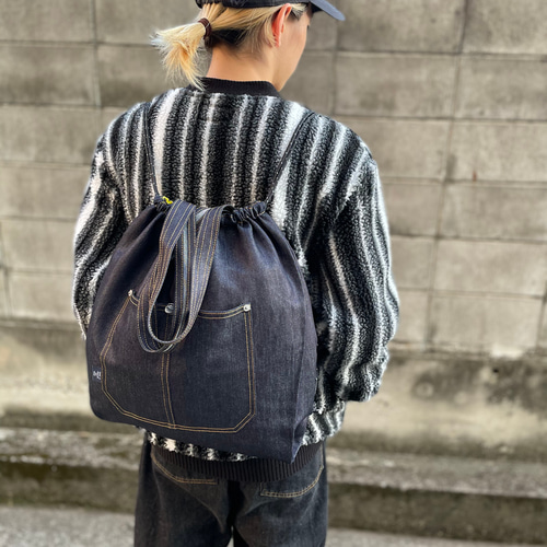 国産デニム ナップサック エコバッグ エコバッグ・サブバッグ jeez