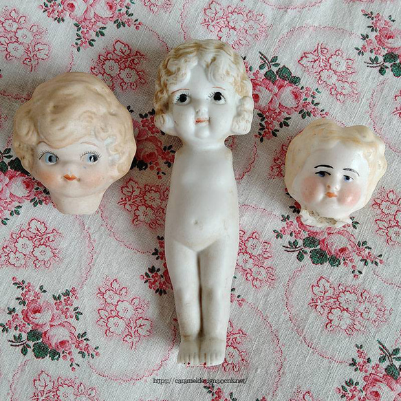 ジュモー jumeau ビスクドール 3号 アンティーク ビスクドール3体