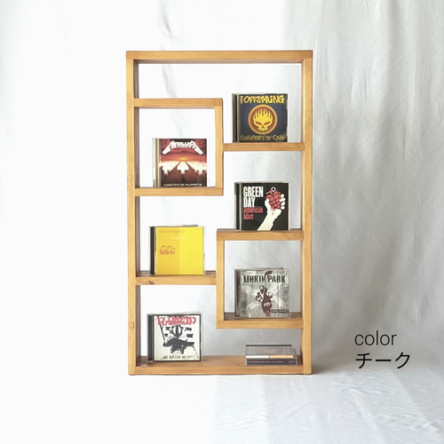 ディスプレイラック 本棚 CDラック 本棚・絵本棚・マガジンラック はな