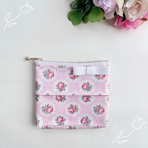 キャスキッドソン ラミネート ポケティポーチ✨ ポーチ azureribbon