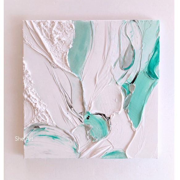 原画L・elegant・ティ・ファニーブルー ・モダンアート・北欧