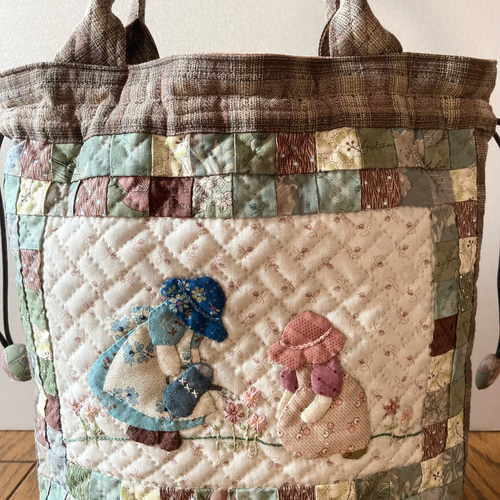 スーちゃんのパッチワークキルトバッグ トートバッグ lilla＊ 通販