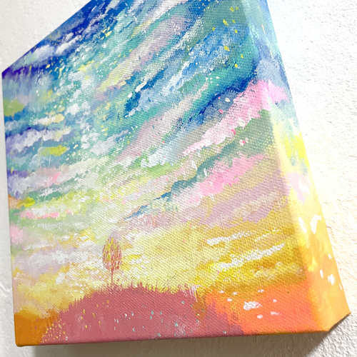 天国に繋がる空6】天国にいる大切な家族との繋がり #原画 #絵画 絵画