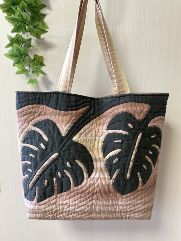 モンステラのバッグ＊ハワイアンキルト トートバッグ shellginger 通販