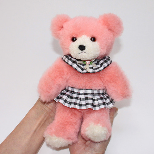 抱き型のテディベア・羊リアルファーのぬいぐるみ ぬいぐるみ クラフト