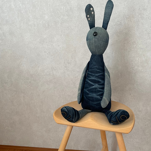 リメイクデニム うさぎd ぬいぐるみ Taya 通販 14841686｜Creema