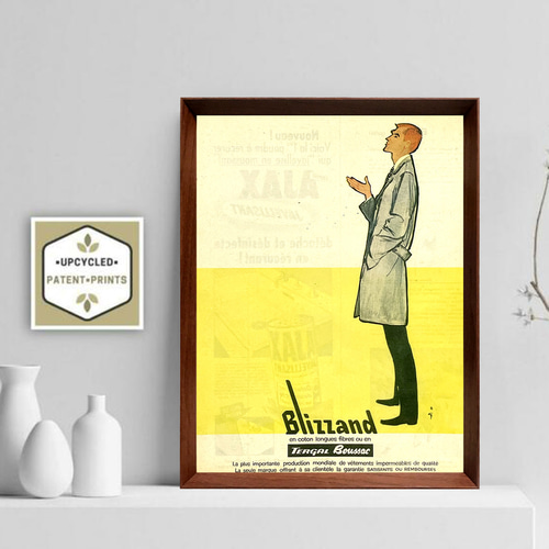 ルネ・グリュオー 1960年代 フランス ヴィンテージ 広告 額付 ポスター