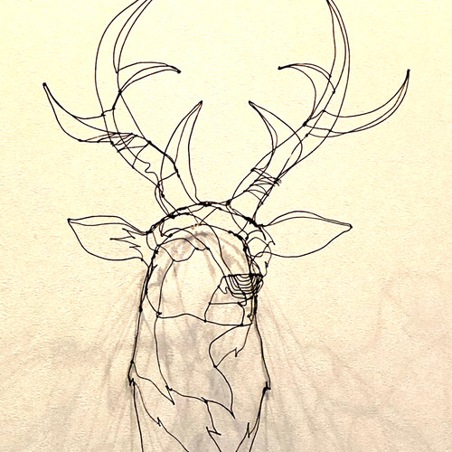 ワイヤーアート雄鹿 立体・オブジェ ヤスバル 通販 14890005｜Creema