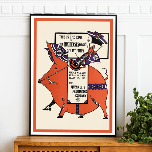 アートポスター ヴィンテージポスター ビーストパレード L判 ハガキ 2L