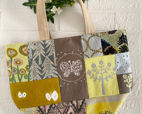 ミナペルホネン Lサイズ パッチワーク トートバッグ トートバッグ