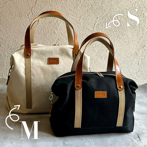 旅行アイテム2024】受注生産 ヴィアッジョ 帆布 ボストンバッグ トート