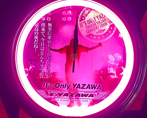 矢沢永吉 YAZAWA ネオン管掛け時計 ロック 掛け時計・置き時計 まーの