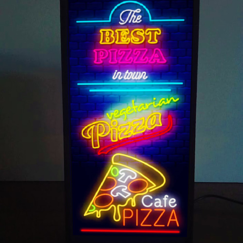 ピザ カフェ BAR イタリアン ネオン系 サイン ランプ アメリカン