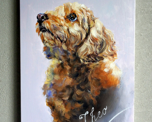 油絵 saosao専用 ベストフレンド*犬 油絵 saosao専用 ベストフレンド