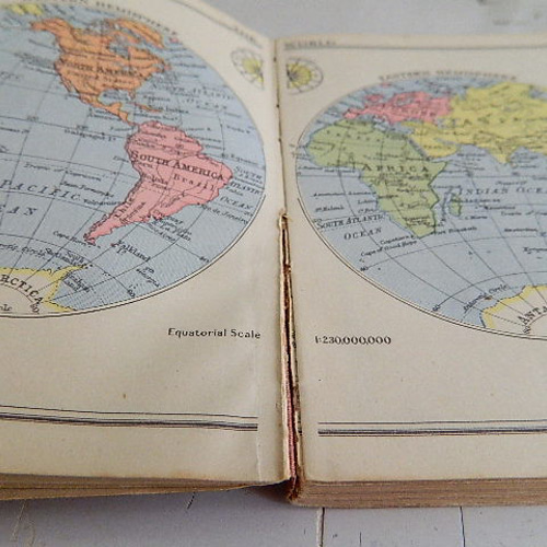 THE WORLD POCKET ATLAS 1944年 古地図 世界地図 ポケットアトラス