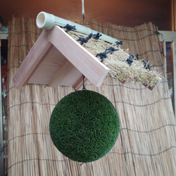 つくりたて杉玉 吉野杉 20センチ 屋根付き その他インテリア雑貨 萩原