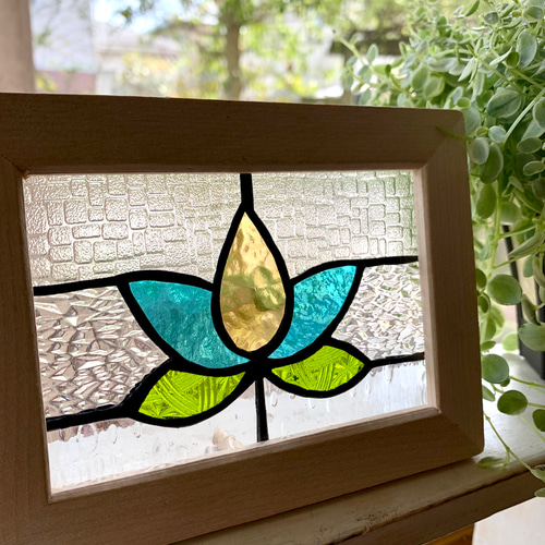 ステンドグラス※パネル※Flower その他インテリア雑貨 Glass Drop 通販