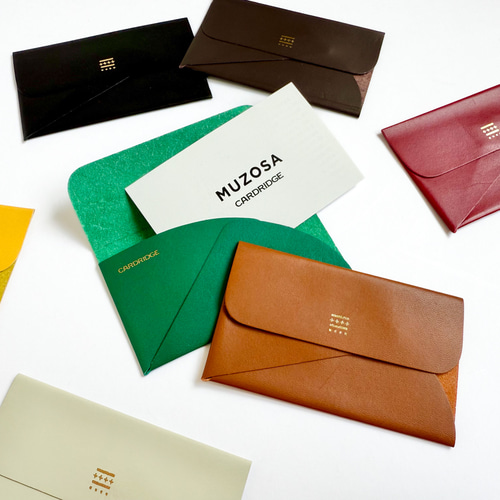 セカンド名刺入れ「MUZOSA CARDRIDGE」◇本革、日本製、名刺入れ