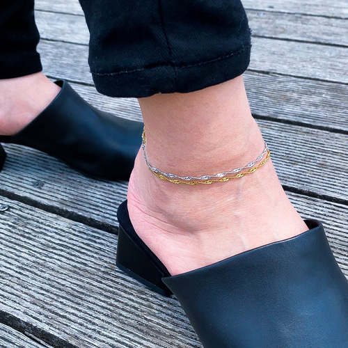 cocoa.moa05130329 k18アンクレット スクリューチェーン cocoa