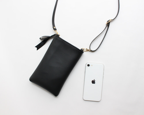 noble スマホショルダー・ブラック スマホポシェット・スマホポーチ