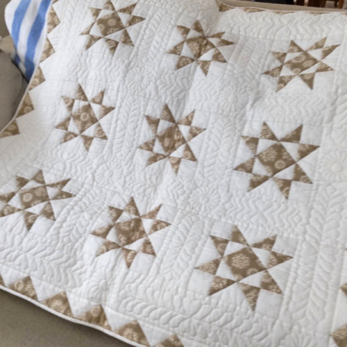 エイトポイントスターの パッチワークキルト タペストリー・壁掛け