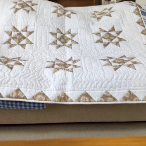 エイトポイントスターの パッチワークキルト タペストリー・壁掛け