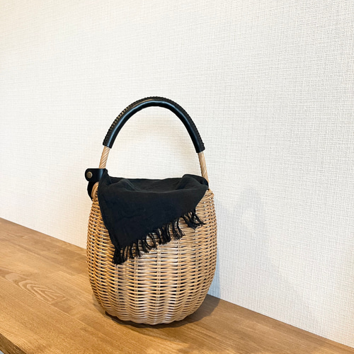 お値下げしました⭐︎バケツ型カゴバッグ かごバッグ asamel 通販