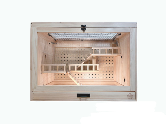 ケージ 木製 小動物 爬虫類 昆虫類 内装付き ハウス・小屋 NA