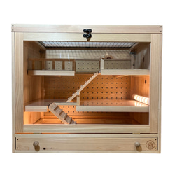 3階建て ケージ 木製 小動物 爬虫類 昆虫類 ハウス・小屋 NA Woodworks