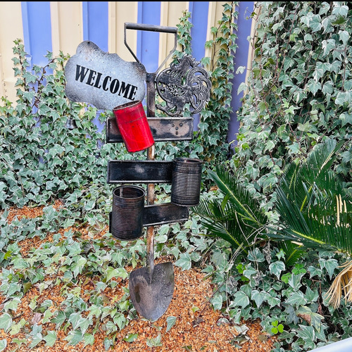 手作りのガーデンピック（スコップ型） ガーデンオーナメント