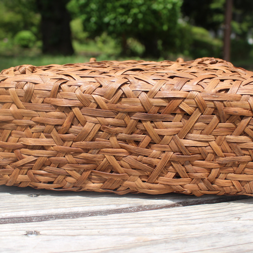 98114 山葡萄 かごバッグ 山ぶどう カゴバッグ 持ち手 着物 籠 六角