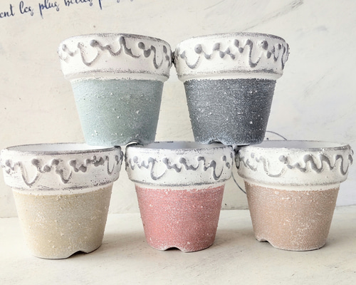 受注製作☆リメイク鉢SS(2号)5set 多肉植物 nagimitsu 通販 15462551