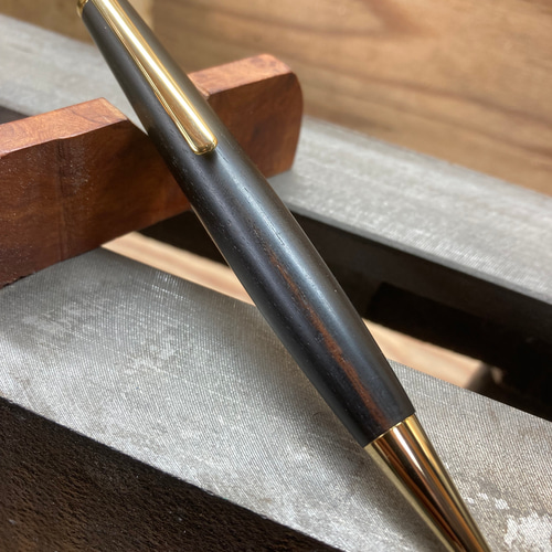 黒檀】ボールペン【縞黒檀】 ペン・筆記用具 Rei工房 通販 15490645