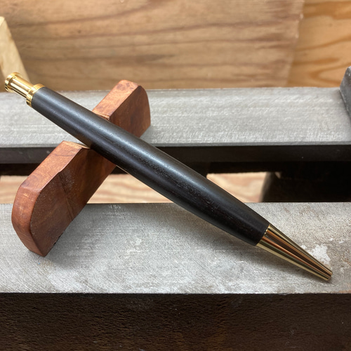 黒檀】ボールペン【縞黒檀】 ペン・筆記用具 Rei工房 通販 15490645