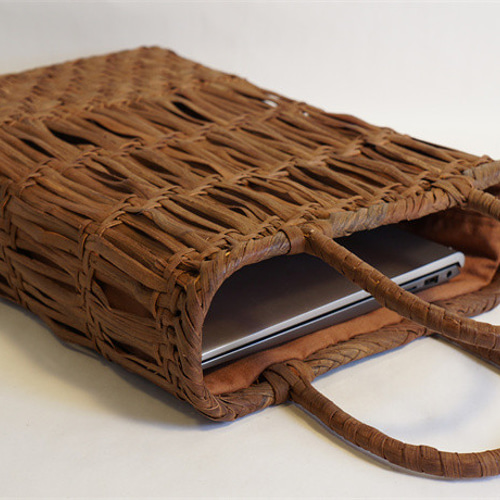 山葡萄 かごバッグ 籠 バッグ パソコン入れ 一番皮 網代編み かご