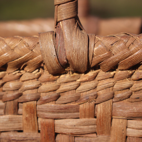 98306 乱れ編み 山葡萄 かご 籠 バッグ 一番皮 山葡萄 かごバッグ 網代