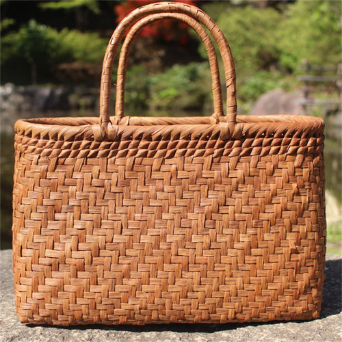 99002 山葡萄 かごバッグ 網代編み やまぶどう 山ぶどう カゴバッグ